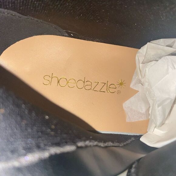 SHOEDAZZLE Nevaeh Women’s Tall Zip Boots Size 7 WC ( Wide Calf) Black Heel 2.5” - Picture 6 of 12